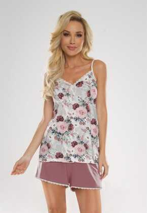 Piżama De Lafense 704 Finess w/r S-2XL róże