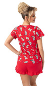Piżama Donna Bear Short kr/r S-2XL czerwony
