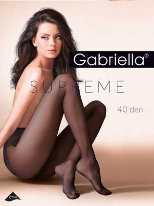 Rajstopy Gabriella Supreme 398 40 den 2-4 nero/czarny
