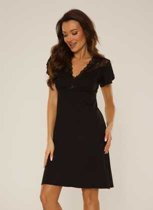 Koszula De Lafense 754 Lilian kr/r 3XL-4XL granatowy