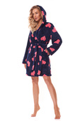 Szlafrok L&L 2310 Futura S-XL damski granatowy