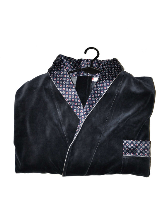 Szlafrok De Lafense Bonjur 773 długi M-2XL męski bordowy