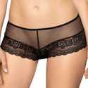 ELLBA BLACK koronkowe szorty, czerń