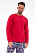 Piżama Cornette 124/312 Ready 3 dł/r S-2XL bordowy