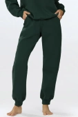 Luźne ocieplane spodnie dresowe REHEMA, zielony