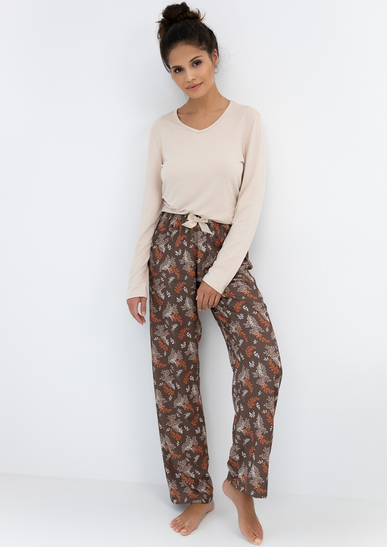 Piżama Sensis Shelby dł/r S-XL beżowy