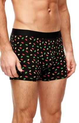 Bokserki Noviti BB006 Wzór M-2XL czarny żelki misie