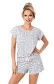 Piżama Donna Bunny Short kr/r S-2XL szary
