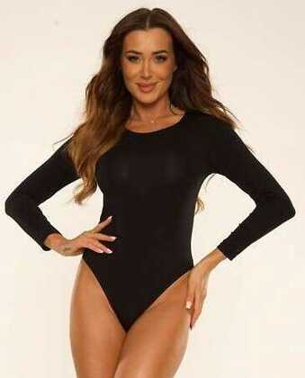 Body De Lafense 805 Chloe dł/r S-2XL czarny