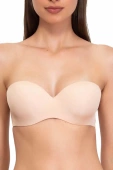 Biustonosz Bardotka Gładki Samonośny Fantastic 1580, cipria/beż