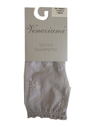 Skarpetki Veneziana Fanny argento