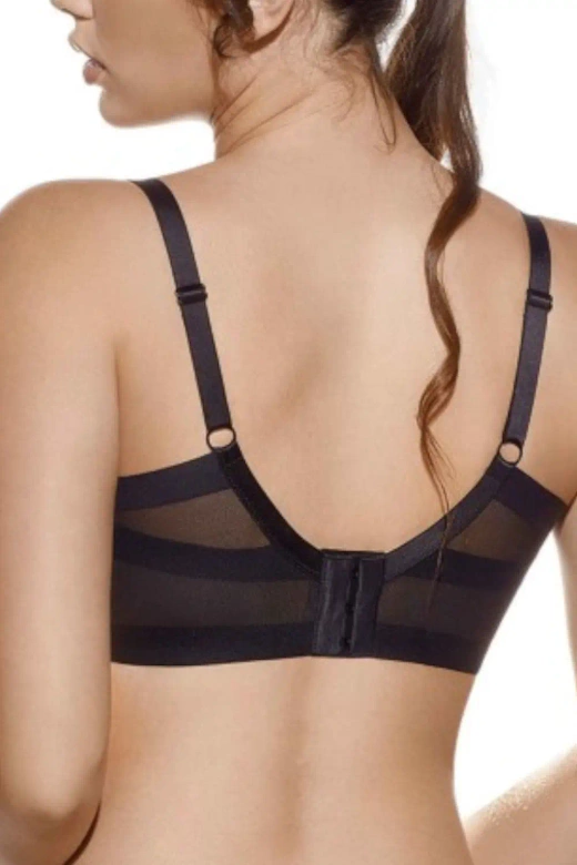 Usztywniany biustonosz bez fiszbin Nadia, negro-czarny