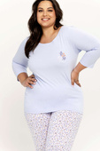 Piżama Taro Ariella 3256 3/4 2XL-3XL Z25 morelowy
