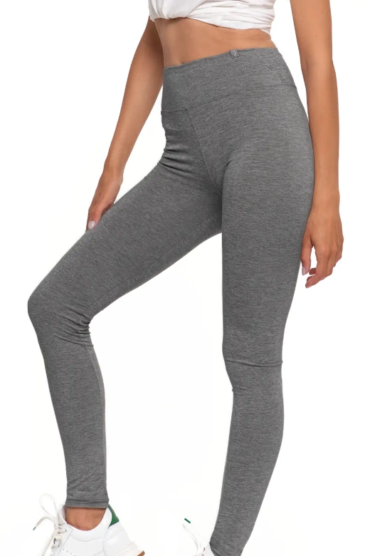 Klasyczne legginsy wysoki stan RDL1000-018, szare