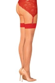 Pończochy Obsessive S814 Stockings, czerwone