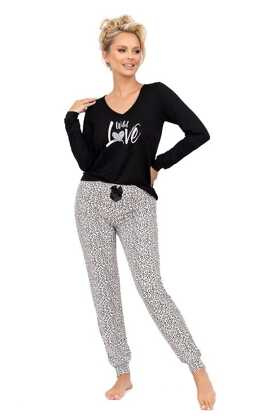 Piżama Donna Pantera Long dł/r S-2XL czarny