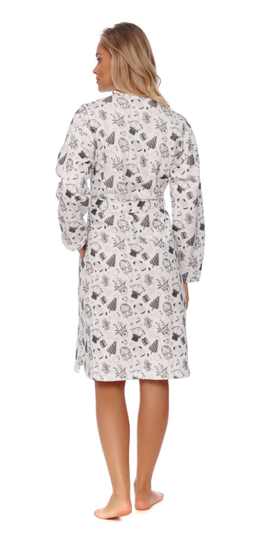 Szlafrok damski ciepły miękki 4579 bawełna mega soft