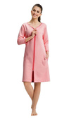 Szlafrok Luna 214 dł/r 3XL damski malinowy