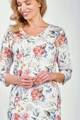 Koszula Taro Louisa 3248 3/4 r S-XL Z25 biały-kwiaty