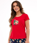 Piżama Cornette 628/432 Teddy 2 kr/r Christmas 3XL-5XL damska czerwony
