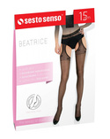 Rajstopy Sesto Senso Beatrice 15 den 2-4 czarny