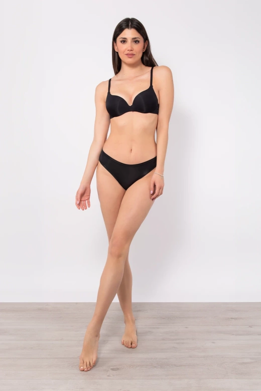 Biustonosz Push-Up z niewidocznymi fiszbinami Fantastic 1368, nero/czarny