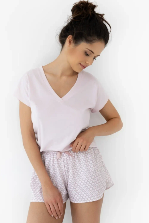 Krótka piżama 100% bawełna Eirlys, wrzos