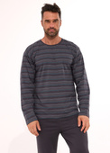 Piżama Cornette 138/57 dł/r 3XL-5XL męska grafitowy