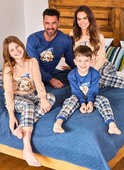 Piżama Cornette 115/292 Bears dł/r S-2XL męska jeans