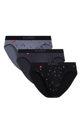 Slipy Atlantic 3MP-171 A'3 S-2XL czarny-grafitowy-niebieski