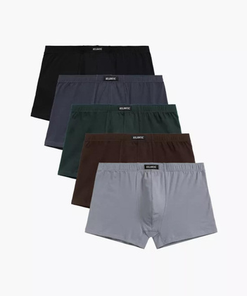 Bokserki Atlantic 5SMH-002 A'5 S-2XL grafitowy-czarny-szary