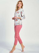 Piżama Taro Louisa 3247 3/4 S-XL Z25 biały-kwiaty