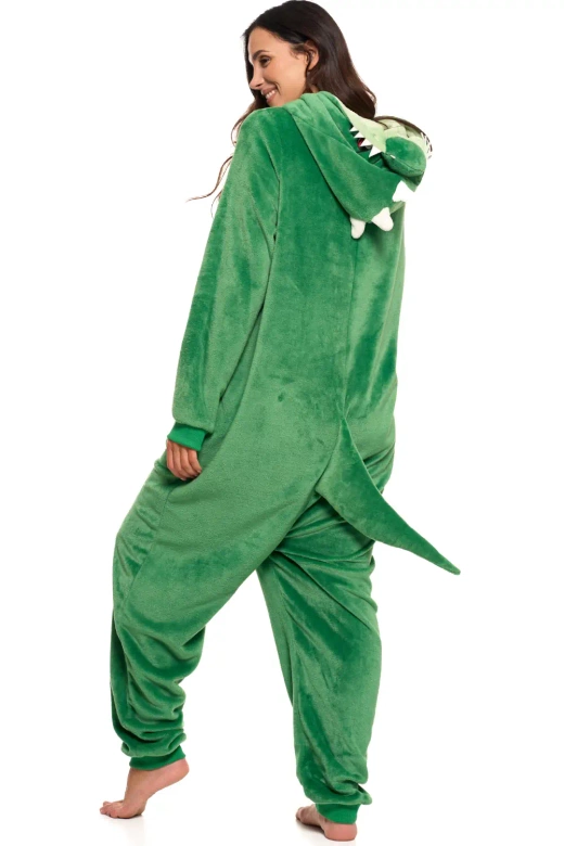 Kombinezon, onesie dinozaur PDD5100-009, zieleń