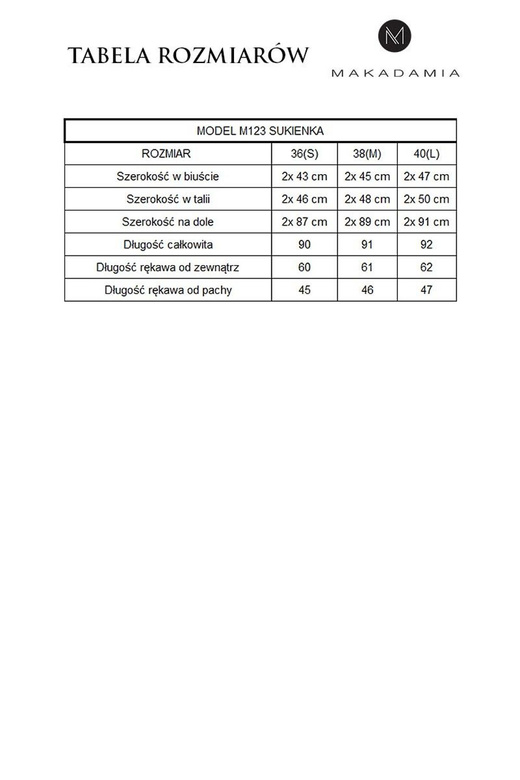 Makadamia M123 (kolor: czerwony, typ: sukienka)