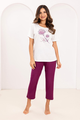 Piżama Regina 734 kr/r 2XL-4XL W26 damska ecru