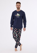 Piżama Cornette 115/256 Home dł/r S-2XL męska granatowy