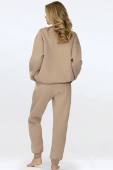 Luźny komplet damski/dres ocieplany REHEMA, cappucino