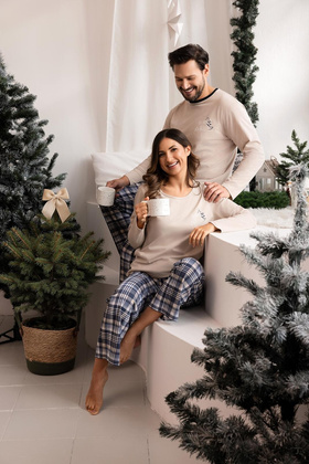 Piżama Regina 507 dł/r M-XL męska zielony