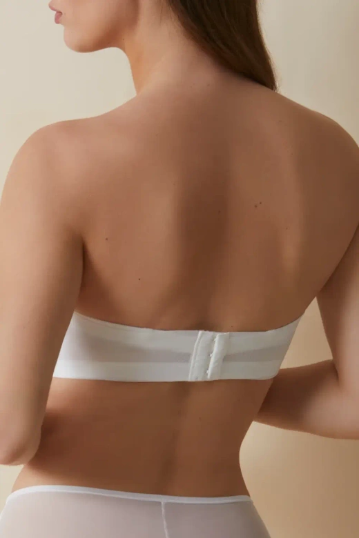 Samonośny gładki biustonosz VILMA, marfil-perła