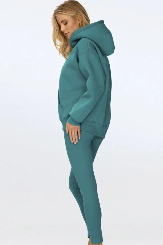 Gruba bluza na polarze z kapturem OSEYE , nefti