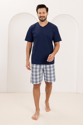 Piżama Regina 505 kr/r 2XL-3XL męska granatowy