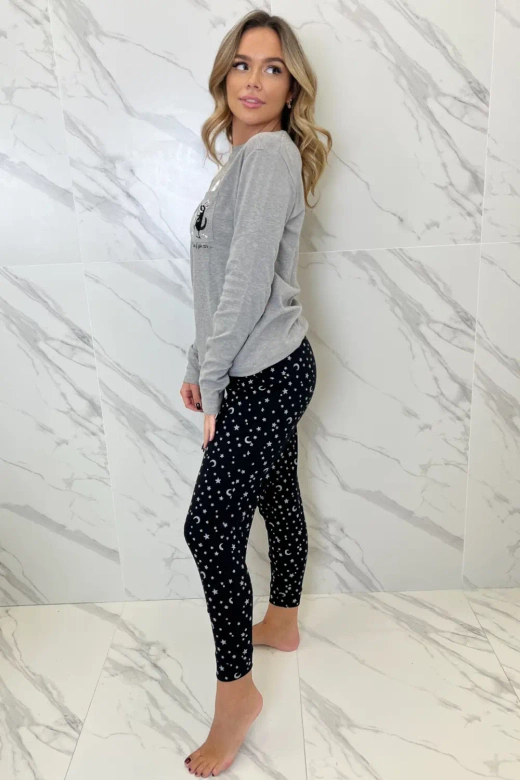 Słodka, miła piżama damska SHEARLY, szara