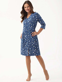 Szlafrok Luna 392 M-2XL L24 damski miłorzęby