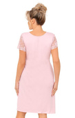 Koszula Donna Livia kr/r 3XL-6XL powder pink