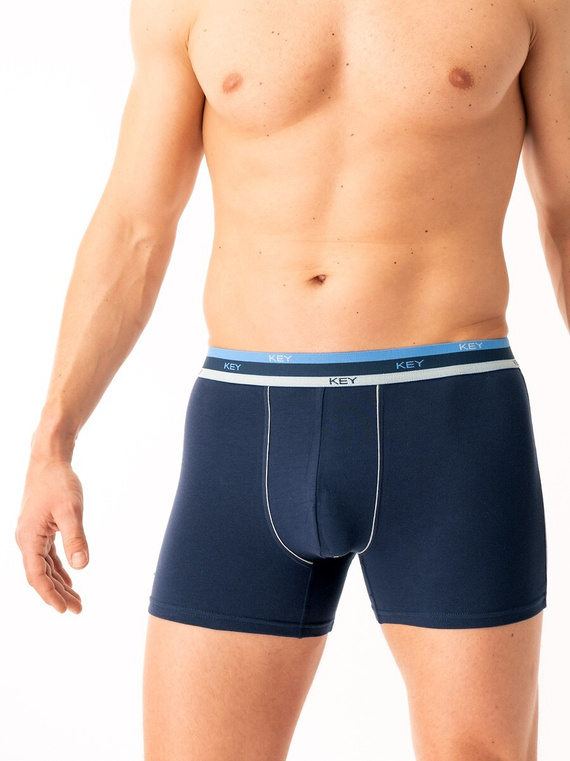 Bokserki Key MXH 277 B25 M-2XL granatowy