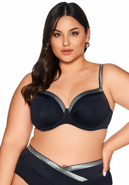 Biustonosz kąpielowy full cup Ava SK 224 Black Maxi black