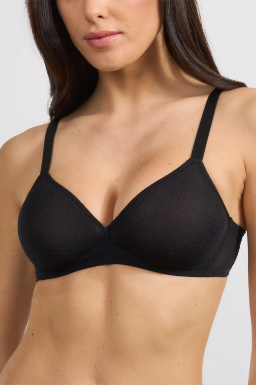 Innowacyjny, ultralekki miękki biustonosz Spacer 3D, 2394 nero/czarny