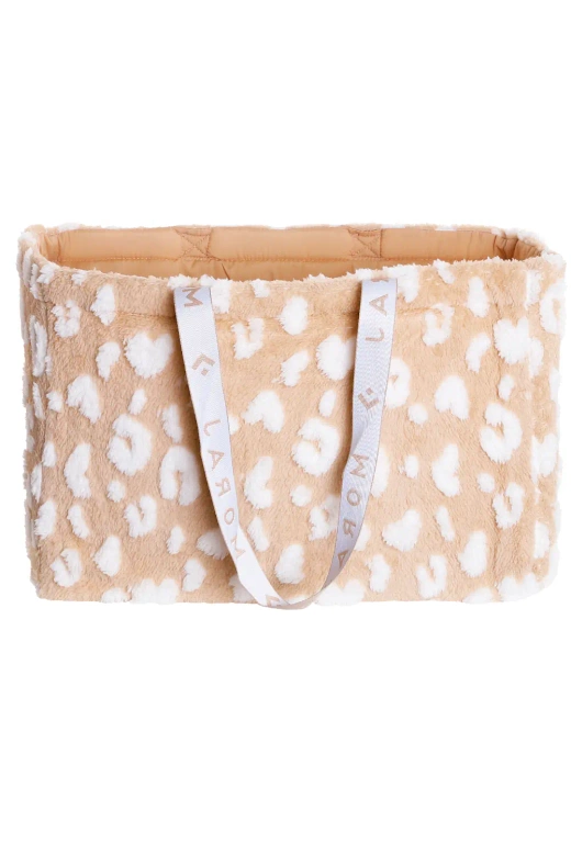 Duża torba- shopperka w cętki MRT1300-002, beżowa