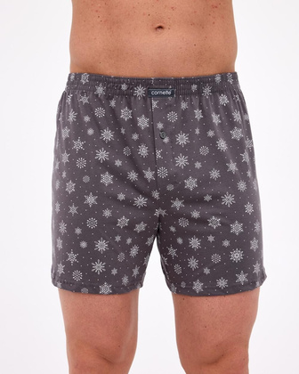Bokserki Cornette 016/25 Stars Christmas S-2XL szary