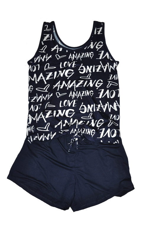 Piżama De Lafense 611 Amazing sz/r S-2XL granatowy